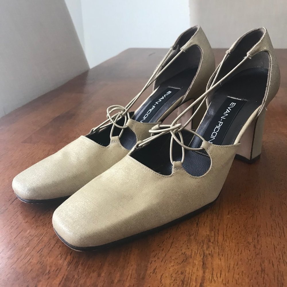 Evan Picone Gold/ Nude Shoes